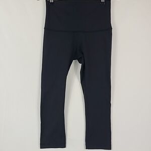 Lululemon Wunder Under Crop (Hi-Rise) Black Leggings